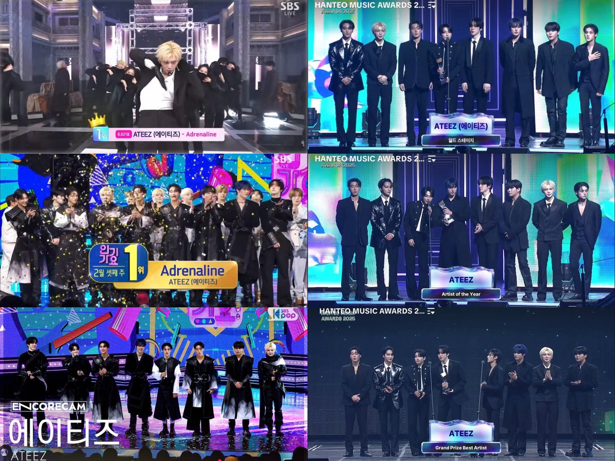 1024updates's tweet image. 260215 ATEEZ Trophies and Awards

🏆Inkigayo Hot Stage Trophy
🏆Inkigayo Music Show Win
🏆HMA World Stage Award
🏆HMA Artist of the Year (Bonsang)
🏆HMA Best Artist (Daesang)

#ATEEZ #에이티즈 @ATEEZofficial