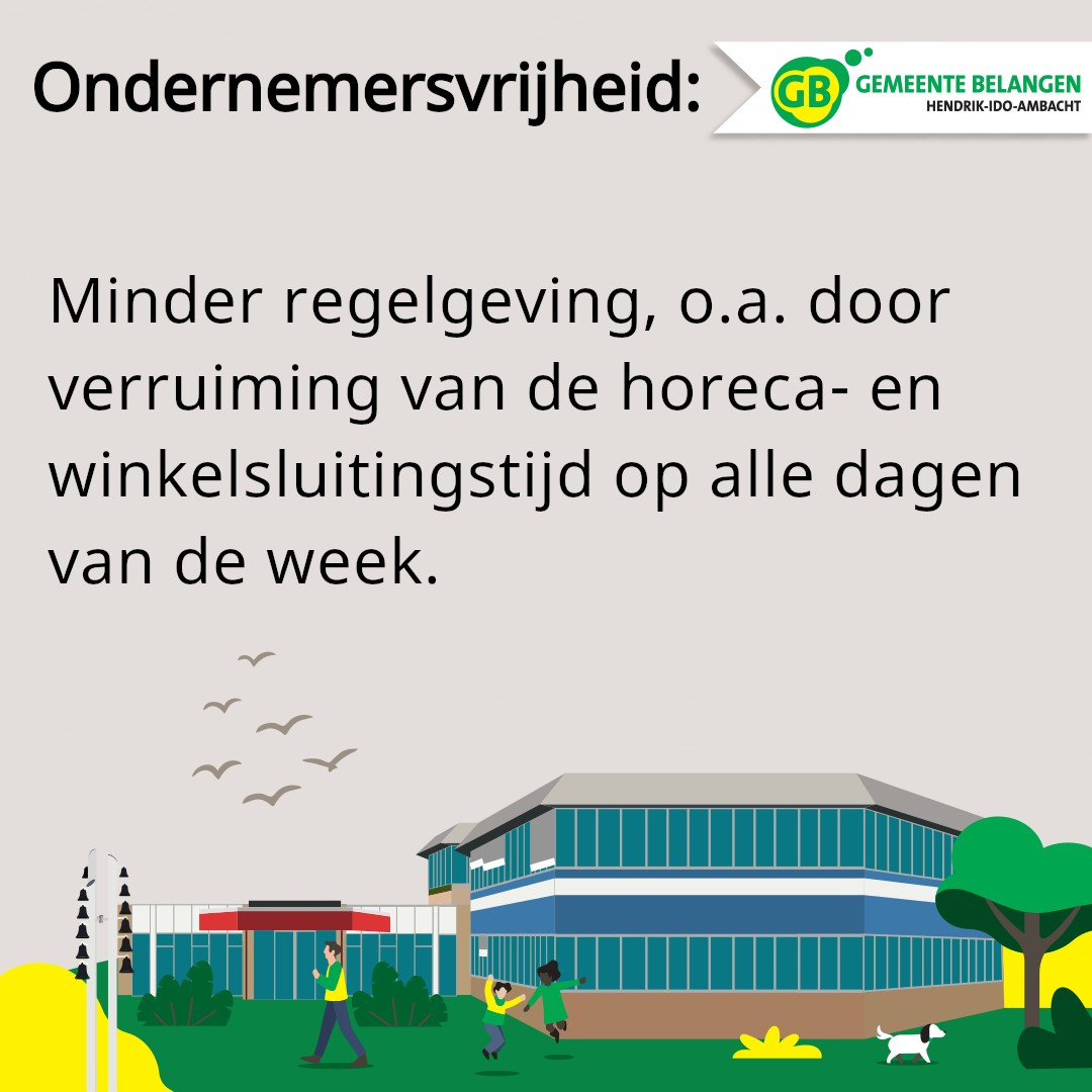 Gemeente Belangen vindt dat winkels en horeca zelf mogen bepalen wanneer ze open zijn.
#gemeenteraadsverkiezingen #zondagopen