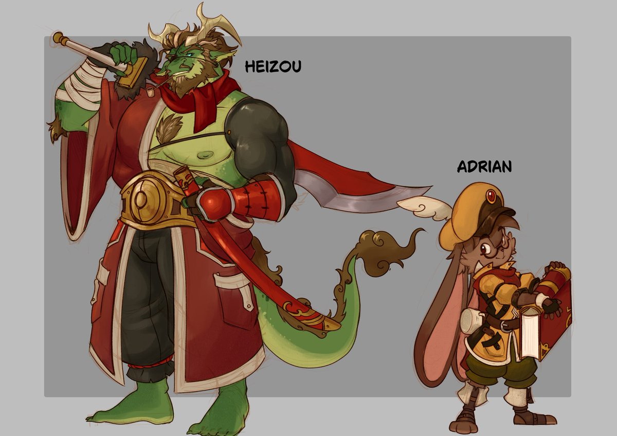 Btw i finished coloring these two yesterday and gave them some names