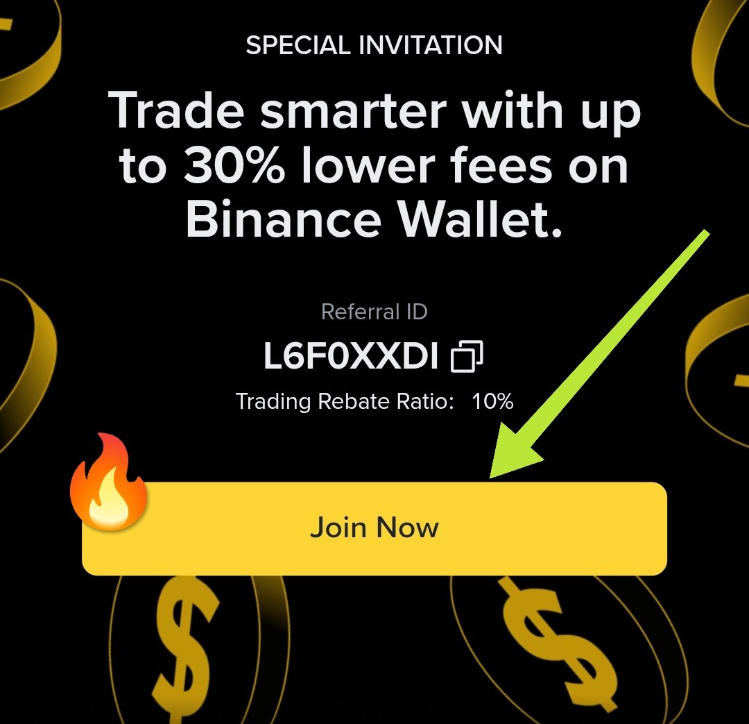 🔥 Get up to 30% lower fees on your Binance Wallet right now. I’ve got a 10% rebate ratio waiting for you at the link.
👉Link- web3.binance.com/referral?ref=L…

I’m using Binance Web3 Wallet to keep my trading costs down. By using my referral, you can unlock up to 30% lower fees and a 10%