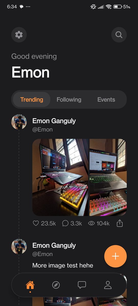 emonosaurus's tweet photo. Built the post page and refactored the feed to handle media from images, letting users post images, videos and write stuff about them, so far so good, drop reviews in comments https://t.co/L5uSkk66xj