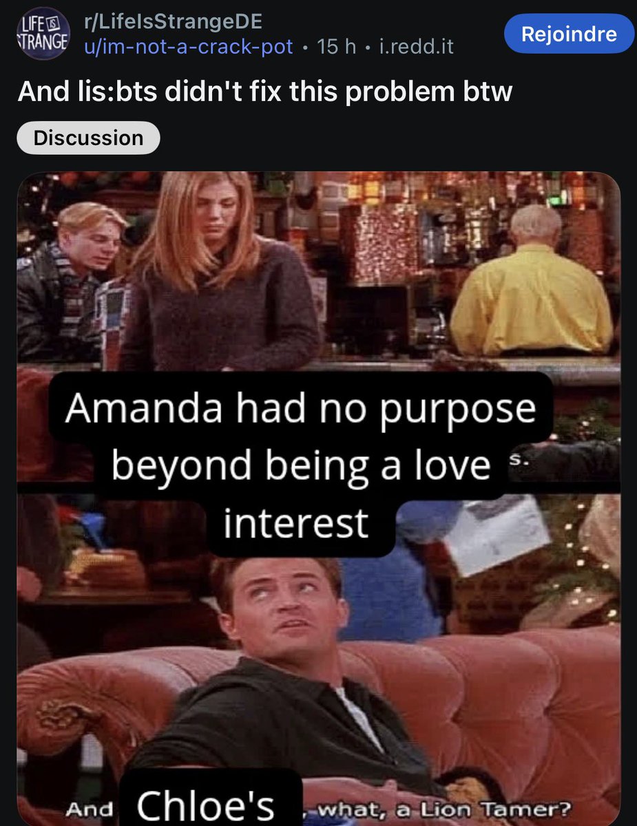 the *entire* narrative of the original game revolves around chloe, by the way.