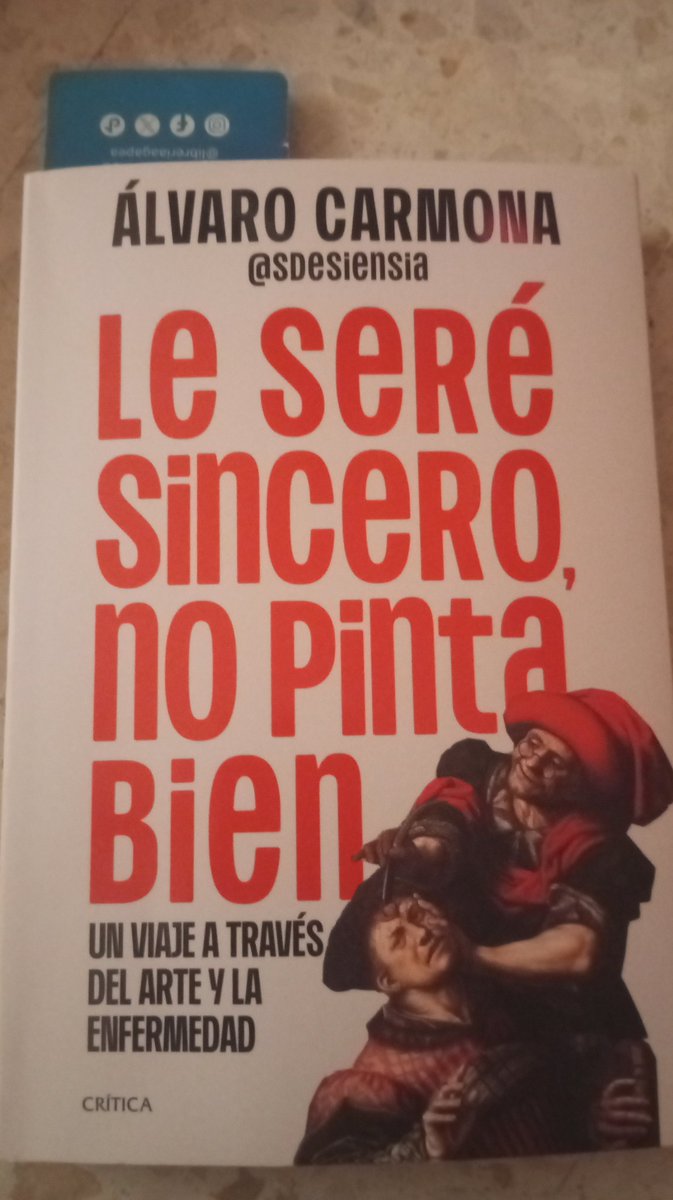 Si os gusta el arte y la divulgación científica, este es vuestro libro. El autor es Álvaro Carmona, <a href="/sdesiensia/">Álvaro Carmona</a>, un médico de aquí de Sevilla y que hace unos videos muy chulos e interesantes.