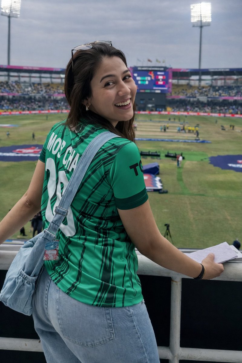 Actress #RahatGhani all set for today's match

#PAKvIND #INDvsPAK #T20WorldCup2026