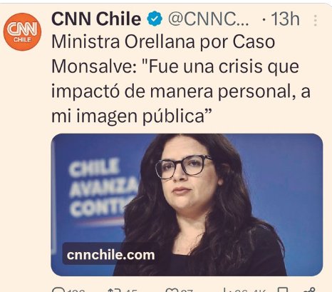 Y no solamente a Monsalve, acuérdense que le tapó la acusacion de acoso a Boric cuando el mechero de supermercado era candidato a presidente 🤮 🤮 🤮
Hay que restregarselo en la cara siempre que se pueda y en cada oportunidad..