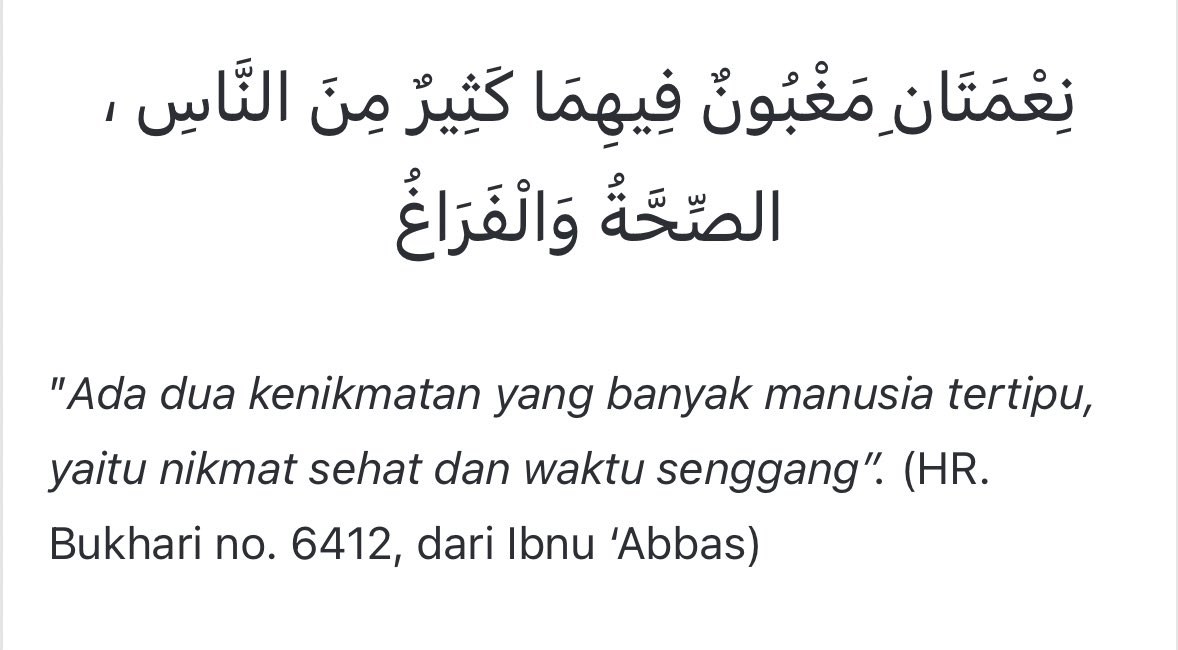 ini bener. pokonya tiap hari usahain utk bersyukur guys walau keadaan lg sulit sulitnya, soalnya kata Rasul ada 2 nikmat yg sering dilupain dan manusia sering ‘tertipu’ :