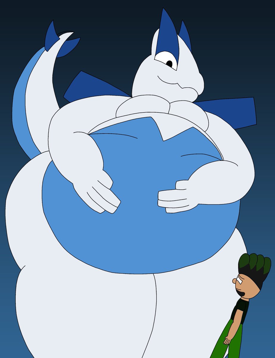 Lugia big and fat belly come hug me