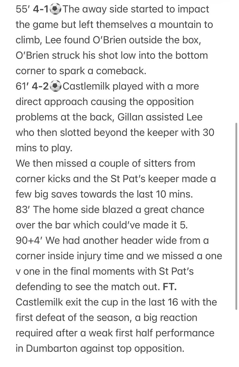 CCFC Saturday tweet media