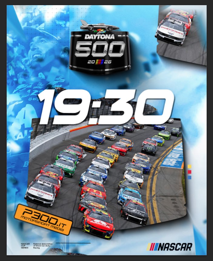 Tutte le emozioni della #DAYTONA500 in diretta PPV stasera alle 19:30 su <a href="/P300it/">P300.it | Motorsport Media</a>!

La gara più importante della stagione <a href="/NASCAR/">NASCAR</a> live sul nostro sito in collaborazione con <a href="/RecastTV/">Recast</a> alla pagina p300.it/nascar-diretta…