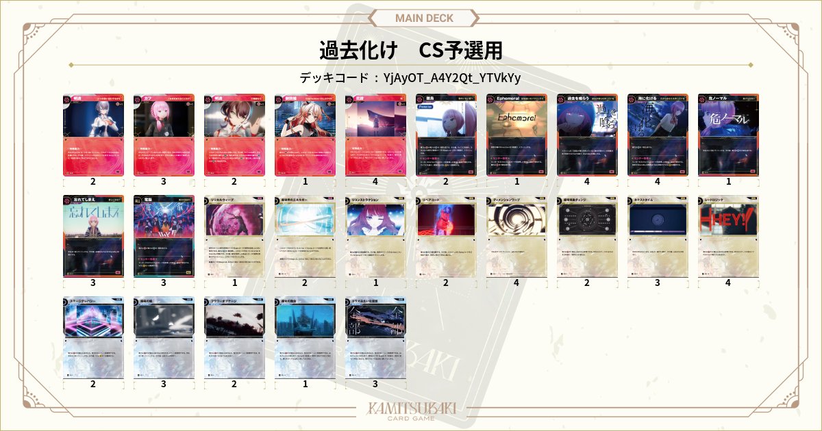 過去化け CS予選用の投稿画像