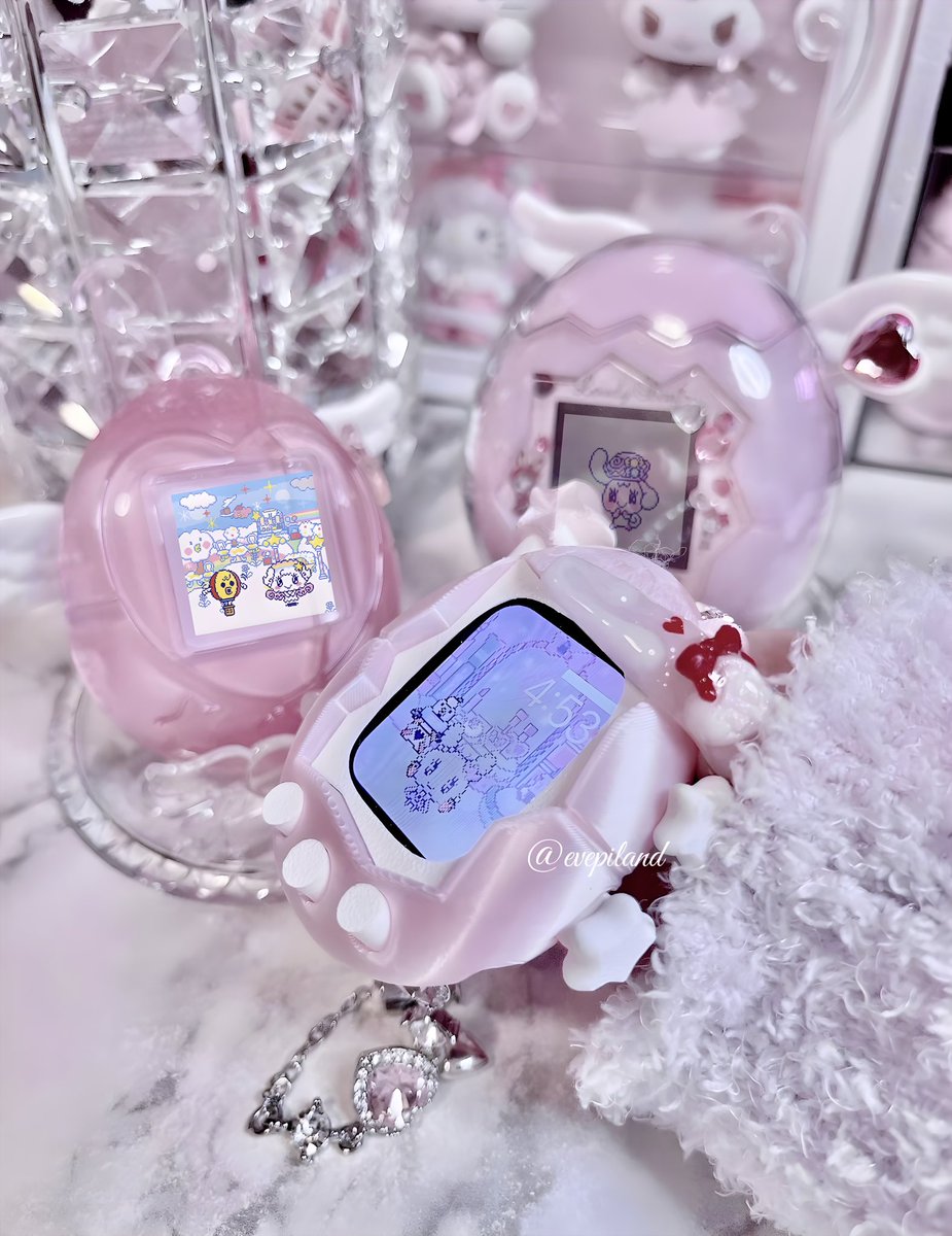 ApplewatchとAirPodsたまごちカスタムした૮꒰ྀིo̴̶̷̤⩊o̴̶̷̤꒱ྀིა ここからキラキラルにデコっていくꔛ♡