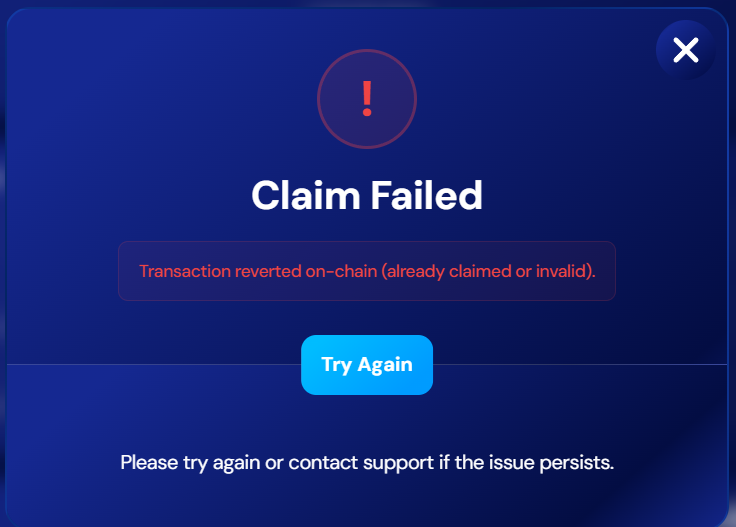 rashedul_hasan's tweet photo. @blockdagnetwork Getting claim failed. I had a plan to buy more today after successful claim but it keeps failing. Also the gas fee is very high. Is it then scam as many were saying? https://t.co/nG8hlWGUc3