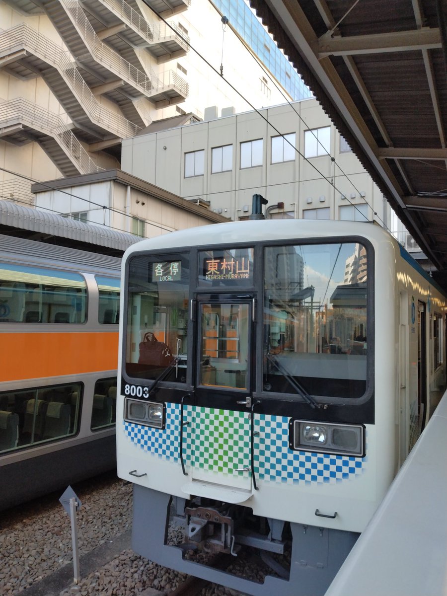 asaka1641's tweet photo. 小田急線の車両が西武線で走ってる！？サステナブルな取り組みだそうです。 https://t.co/sAzNCKsItt