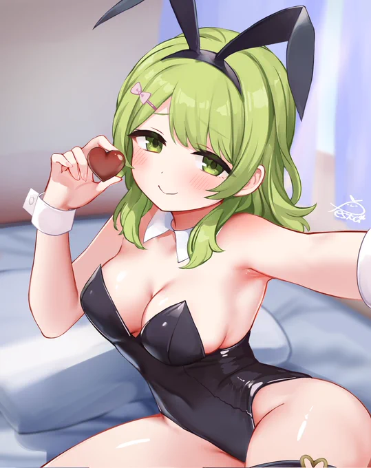 バレンタイン自撮り森中さん #森中びじゅつかん