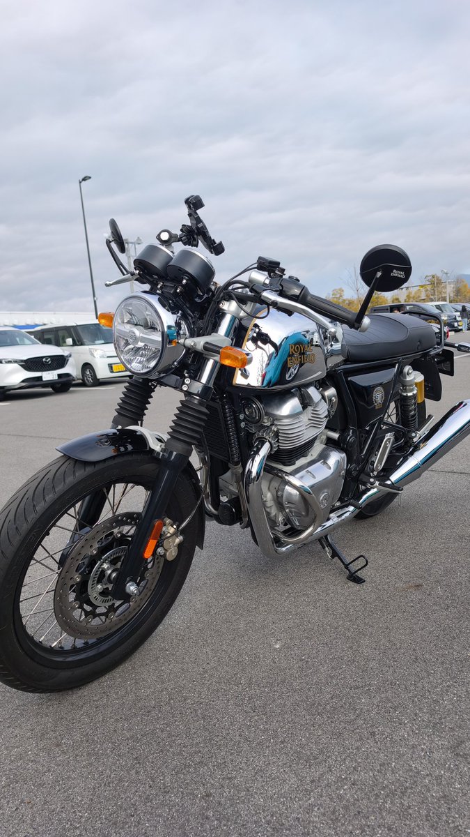 RapisLabyrinth's tweet photo. 最近寒すぎて久しぶりにバイク乗れたー🏍️春よ早く来い！
#ContinentalGT650
#CARPBEACH
#バイク好きと繋がりたい https://t.co/y63ojtCDOi
