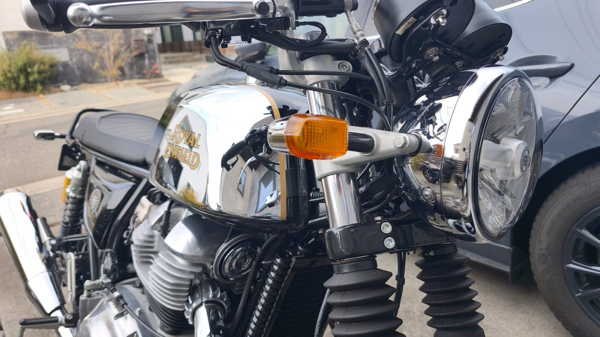 RapisLabyrinth's tweet photo. 最近寒すぎて久しぶりにバイク乗れたー🏍️春よ早く来い！
#ContinentalGT650
#CARPBEACH
#バイク好きと繋がりたい https://t.co/y63ojtCDOi