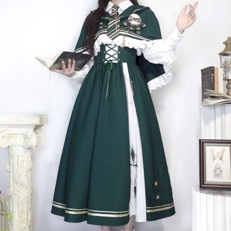 タイムトラベラーケープ付きワンピースセット💕