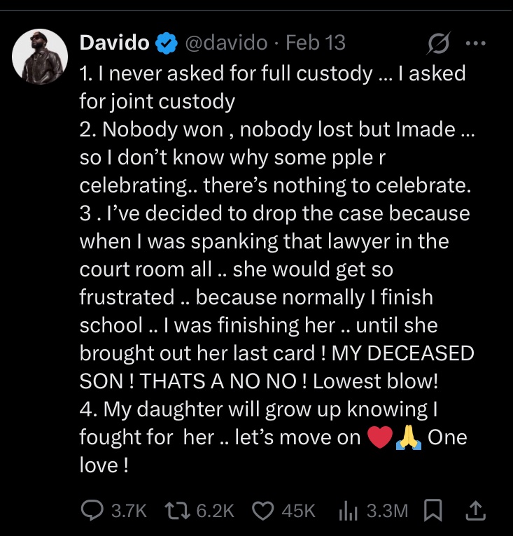 c_icontv's tweet photo. Davido’s tweet on X https://t.co/dJ3OIh8gZi