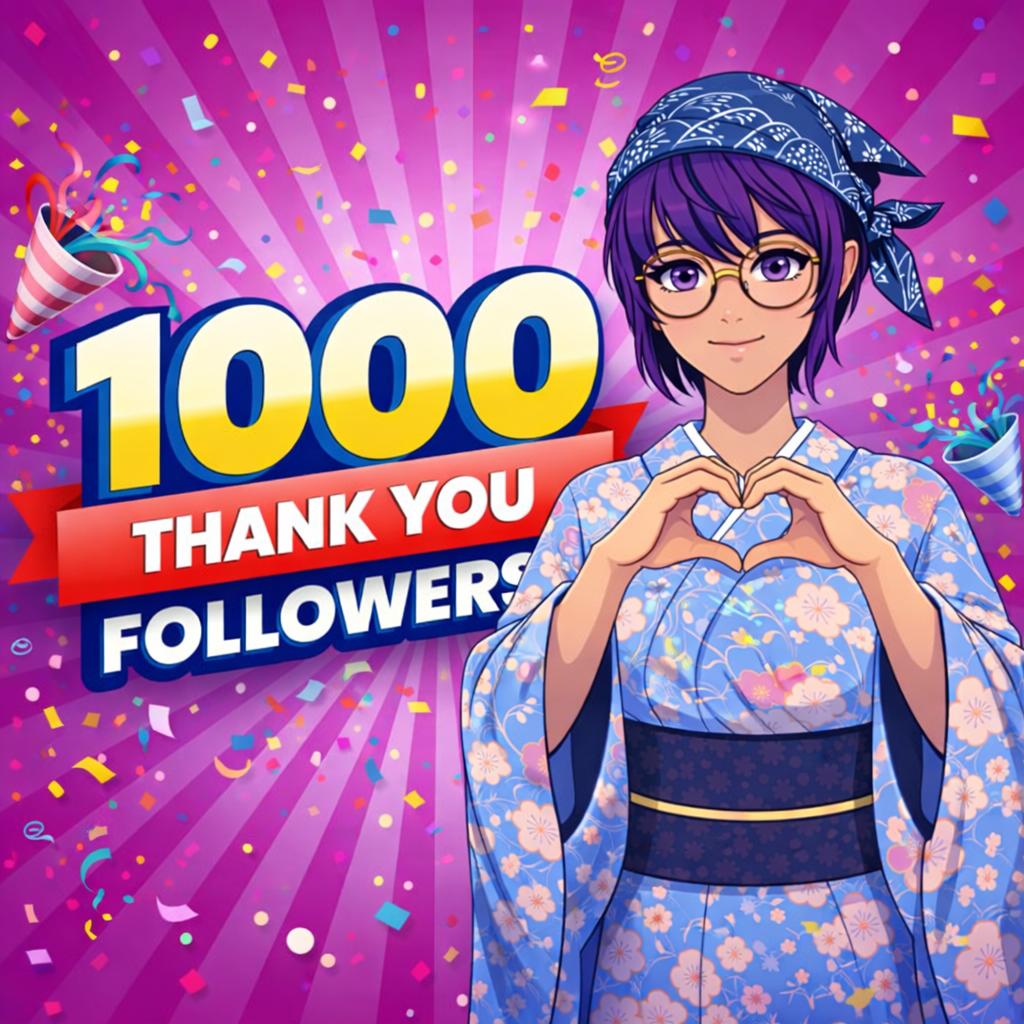 🎉 Finally 1K! 🎉

Thank you to each and every one of you for helping me reach 1,000 followers! Every follow, like, comment, and share means the world to me. I’m truly grateful to all of you 💞

Thanks again, my dear friends for your constant support, likes, reposts, and