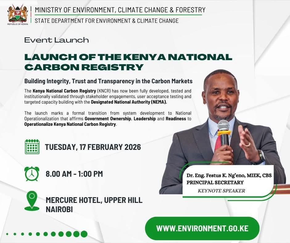 KevinDimitra's tweet photo. Finally!
Kenya, via the @Environment_Ke, is launching the National Carbon Registry in a follow-up to the Carbon Regulation 2022 to bolster transparency in this nascent industry. I fully support this and such great timing for $DMTR
The #Farmily should expect great news from Kenya soon ๐