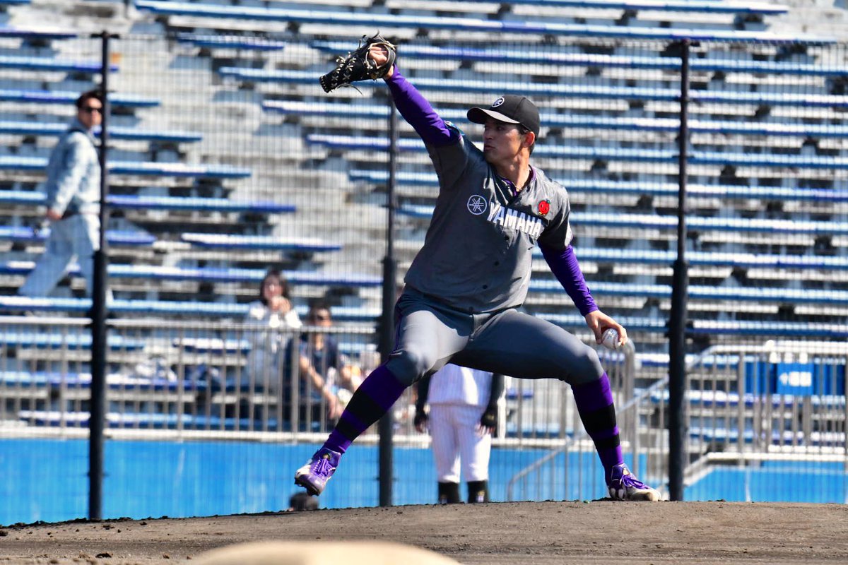 ryu_bb05's tweet image. ［2/15 静岡草薙球場］
ヤマハ
#34 沢山優介（掛川西高）

WBCブラジル代表にも選ばれた高卒左腕
5回まで6奪三振無失点と好投！（しかも無四球）
今年こそJABA大会や二大大会で活躍してほしいね

#ヤマハ