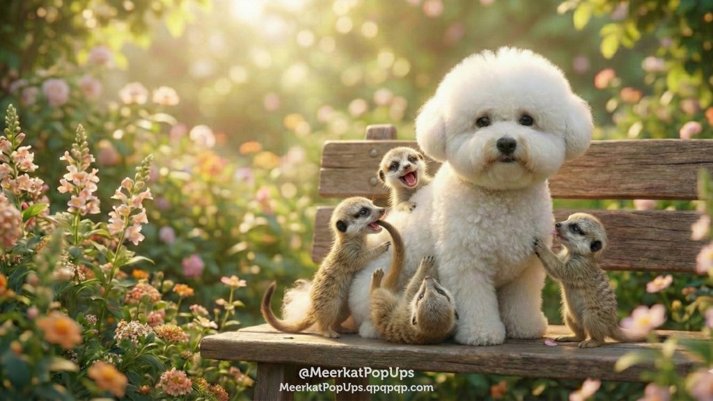 2月15日は「ビション・フリーゼ ありがとうの日」だそうです
In Japan, February 15th is "Bichon Frise Thank You Day"

❁ ミーアキャット / Meerkat × AI Creation ❁