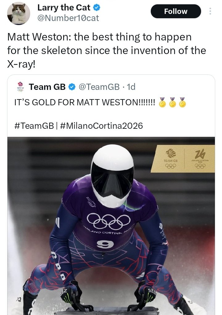 El gato Larry cumple 15 años en el 10