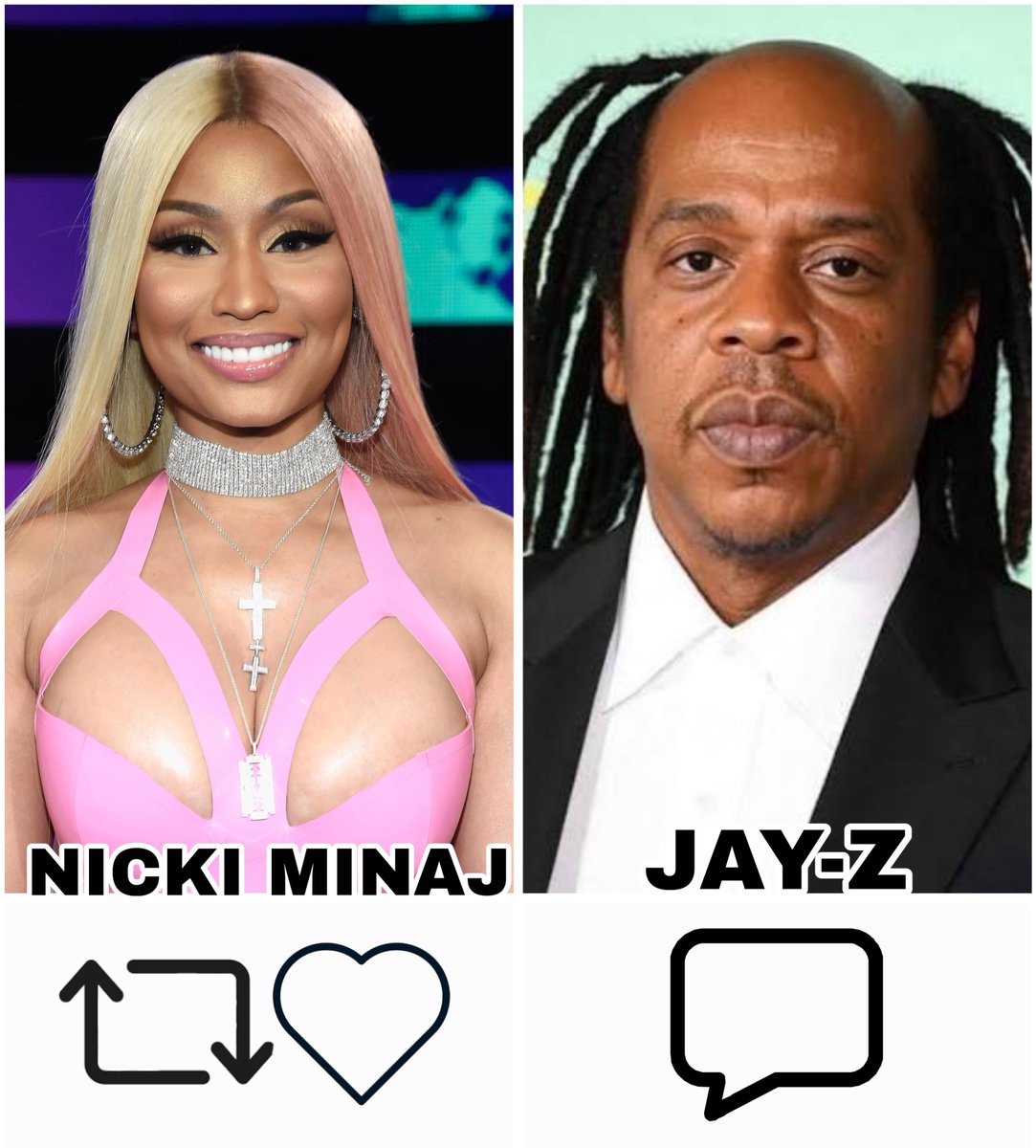 MinajsFantasy's tweet image. Who is the better rapper?
Nicki Minaj         or               Jay Z
