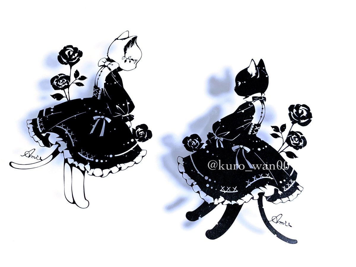 切り絵作家 Ami (@kuro_wan00) / Posts / X