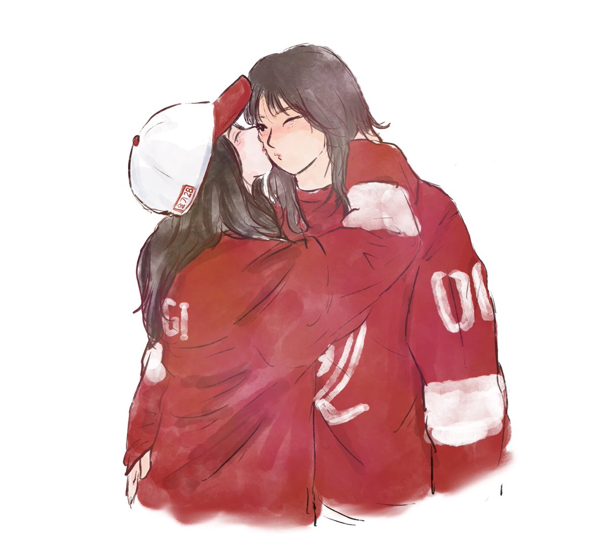 supportive news anchor gf attending her hockey athlete gf on her day off 🩷💛

休みの日にホッケー選手の彼女に付き添う、協力的なニュースキャスターの彼女
뉴스 앵커 여자친구가 하키 선수인 여자친구의 휴일을 함께 보내며 응원해 주는 모습  

#patreon
#pixiv