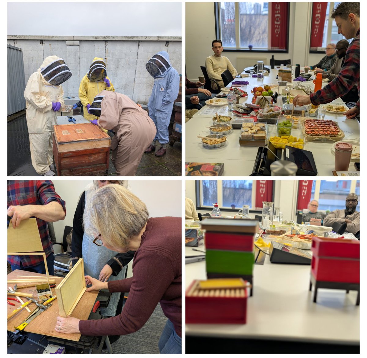What a fantastic day spent with our alumni! We hosted a comprehensive session to get them ready for the new beekeeping season, covering topics like brood box making, extracting honey, and disease management. London 

#bushwoodbees #2026 #honey #beekeepingexperience ❤️