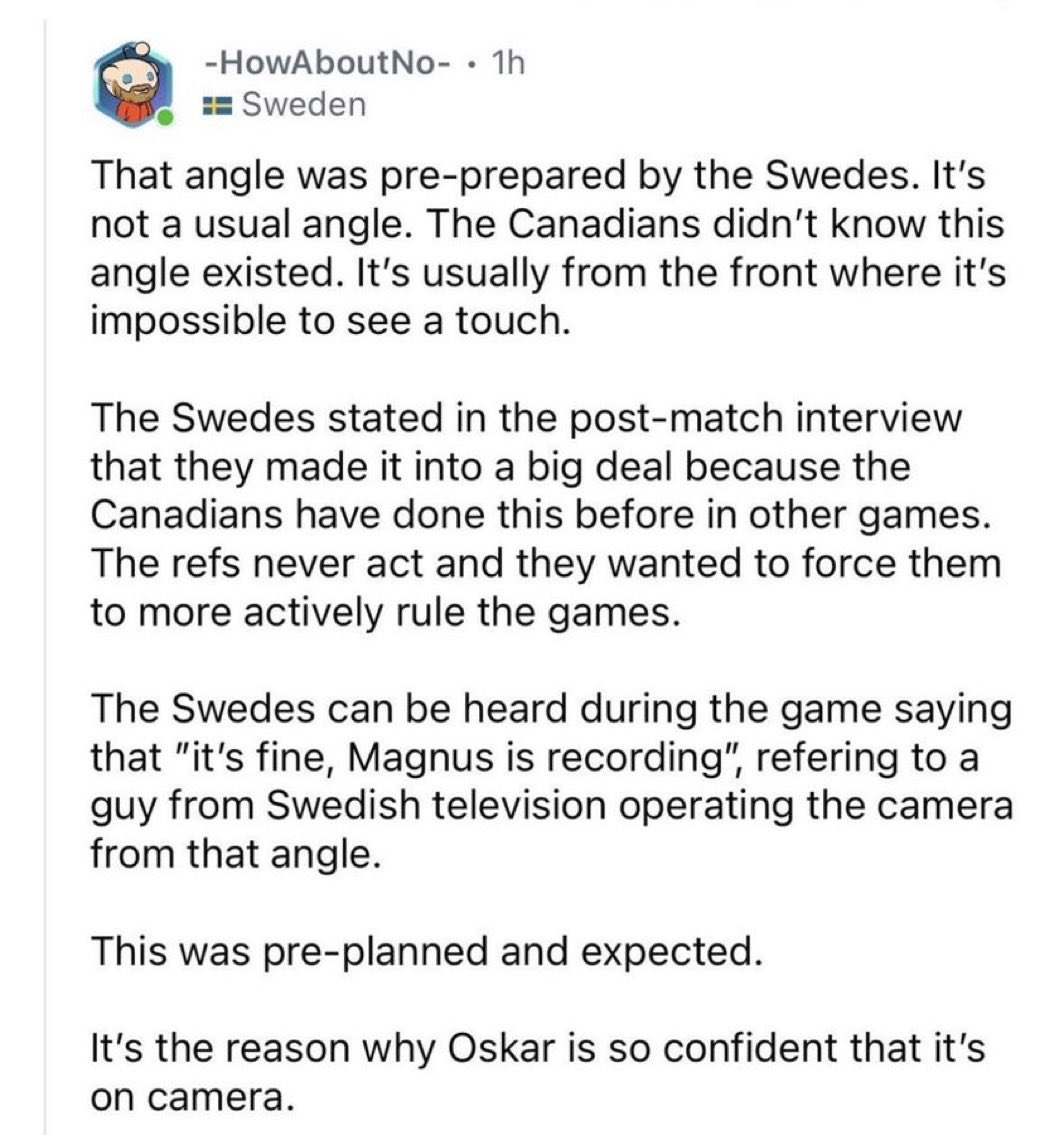Cheating Canadians 🇨🇦 caught by special Swedish 🇸🇪 surveillance operation.

That’s how we do curling. Now imagine how good our Globaleye AWACS is.