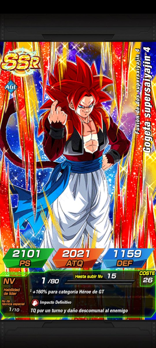 Con este lo dejamos Rainbow, no entiendo cómo la gente habla mal de esta unidad cuando la sigo viendo OP

#RivalsUniteInDokkan