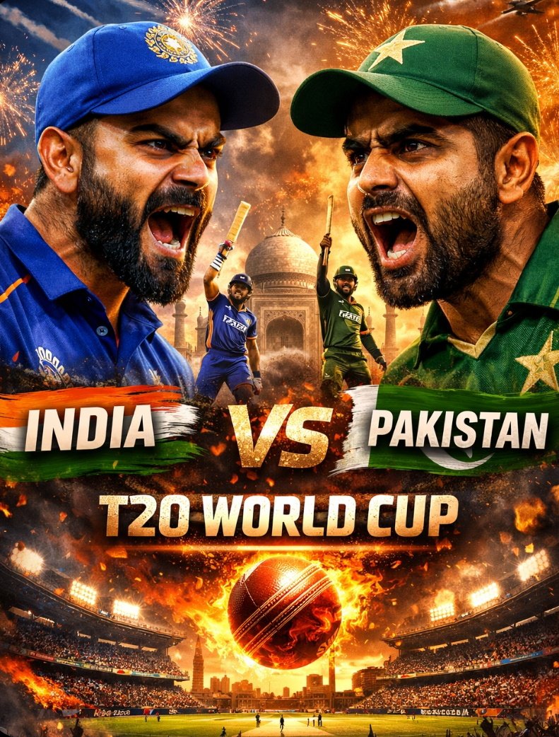 आज मैदान में फिर जोश और जुनून की टक्कर होगी,
हर बॉल पर धड़कनों की तेज़ धड़कन होगी।
तिरंगे का मान लिए उतरे हैं हमारे शेर,
आज जीत की गूंज से पूरी दुनिया गूंज उठेगी। 🇮🇳🔥
#महाशिवरात्रि #महादेव 
#Mahashivratri #MahaShivaratri2026 #T20WorldCup #IndvsPak2026 
#INDvPAK