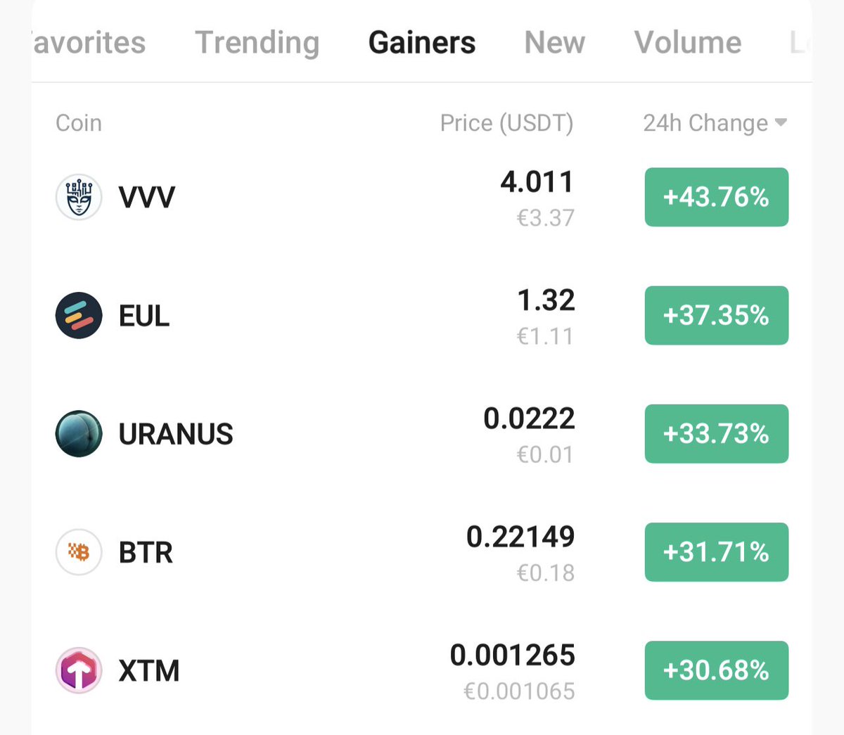 Top gainers on <a href="/kucoincom/">KuCoin</a> 

something is cooking <a href="/jup_studio/">Jup Studio</a> 

$Uranus $Jup