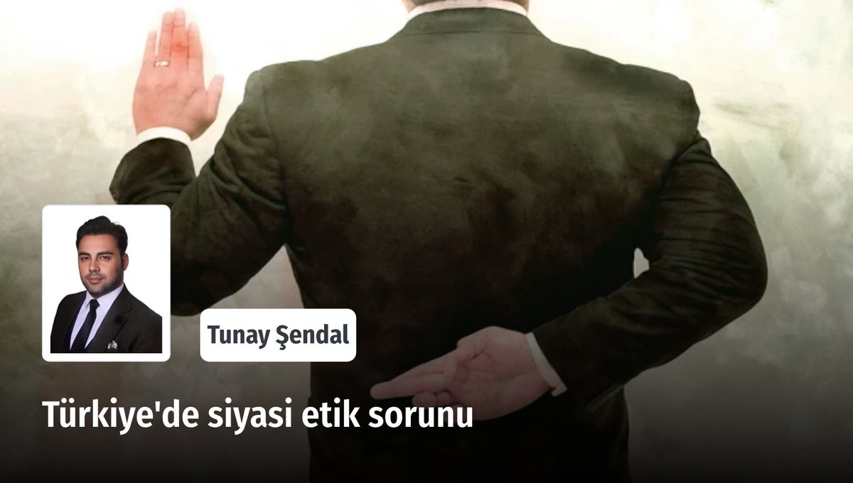 ❝ Siyaset gündemindeki değişimler, kutuplaşmayı artırırken etik normların eksikliği demokrasiyi tehdit etmektedir. ❞

Türkiye'de siyasi etik sorunu

✍️ Tunay Şendal (<a href="/TunaySendal/">Dr. Tunay Şendal</a>) yazdı.

Okumak için ➡️ yeniarayis.com/yazi/turkiyede…