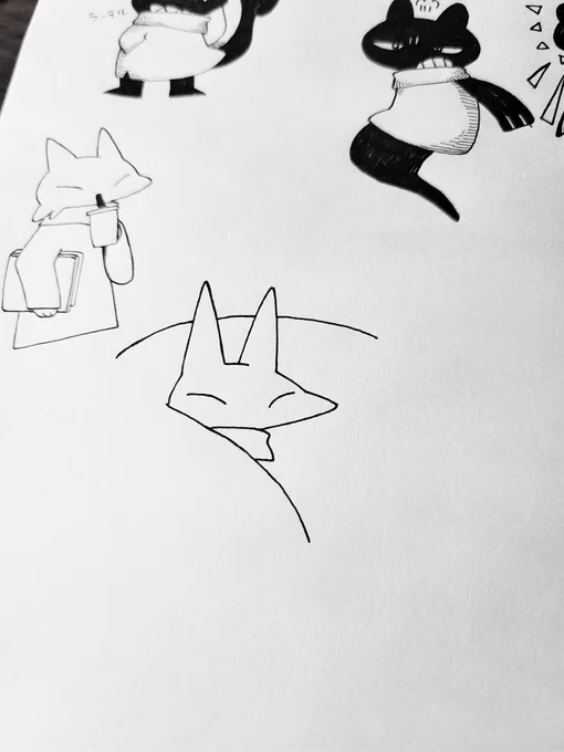 自分の絵の描き方
重なる部分を描いて、全部描いて
線画にして、調整して色塗り 