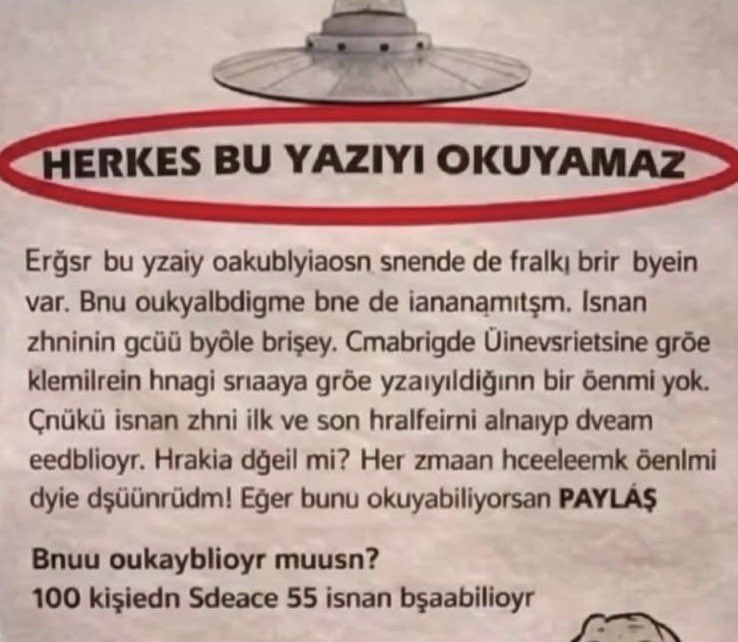 Redbeeea's tweet photo. Okuyabildiniz mi? Dürüst olun