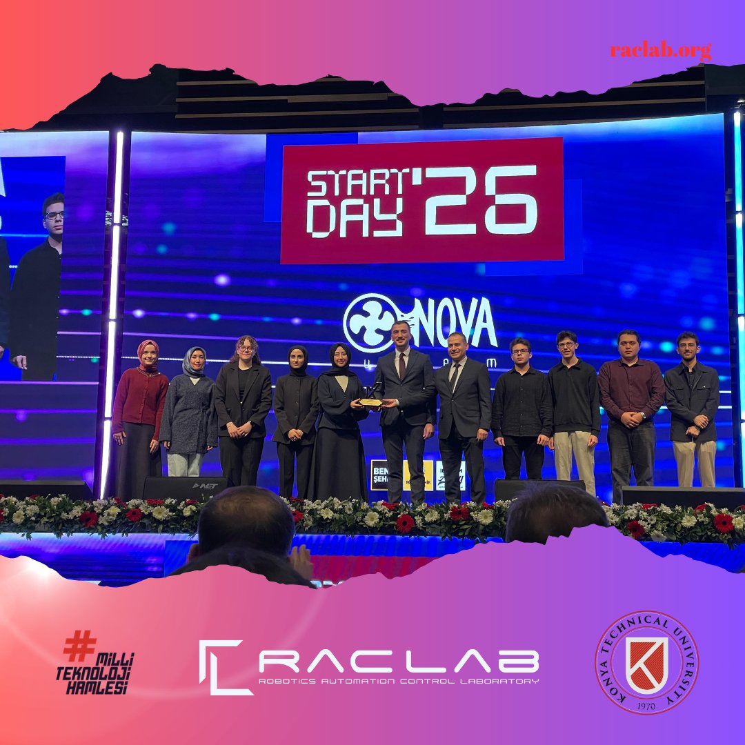KtunRacLab's tweet photo. Kapsül Teknoloji Platformu’nun Start Day’26 etkinliğinde, TEKNOFEST 2025’te elde ettiğimiz başarılar onurlandırıldı. Destekleri için başta danışmanımız Prof. Dr. Akif Durdu olmak üzere, emeği geçen herkese teşekkür ederiz.🚀

#TEKNOFEST #RACLAB #KTUN #Teknoloji #kapsulteknoloji https://t.co/nG4WMFKihn