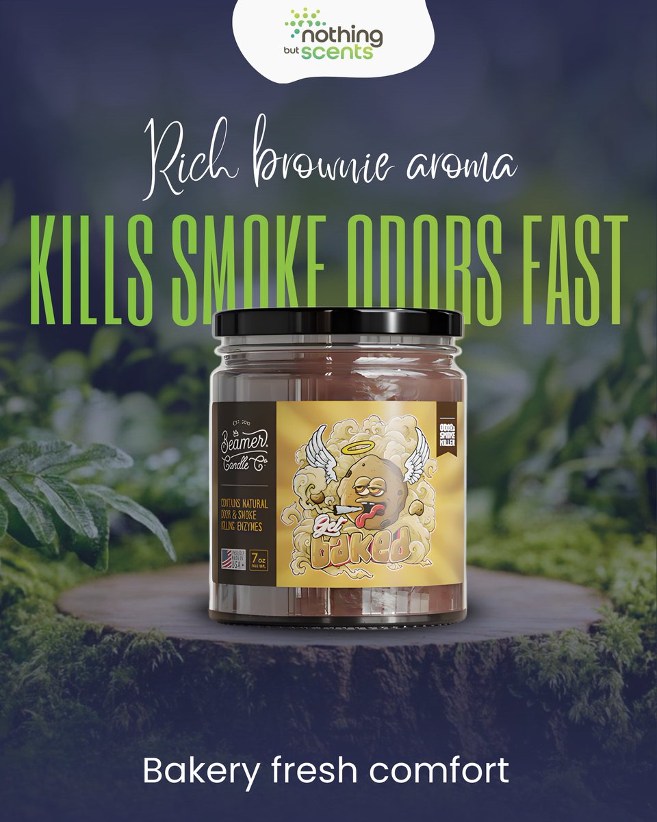 TheScentDoc's tweet image. Get Baked smells like fresh chocolate brownies with sweet vanilla and buttery warmth, while actively eliminating smoke, pet, and food odors.

#NothingButScents #FreshSpace