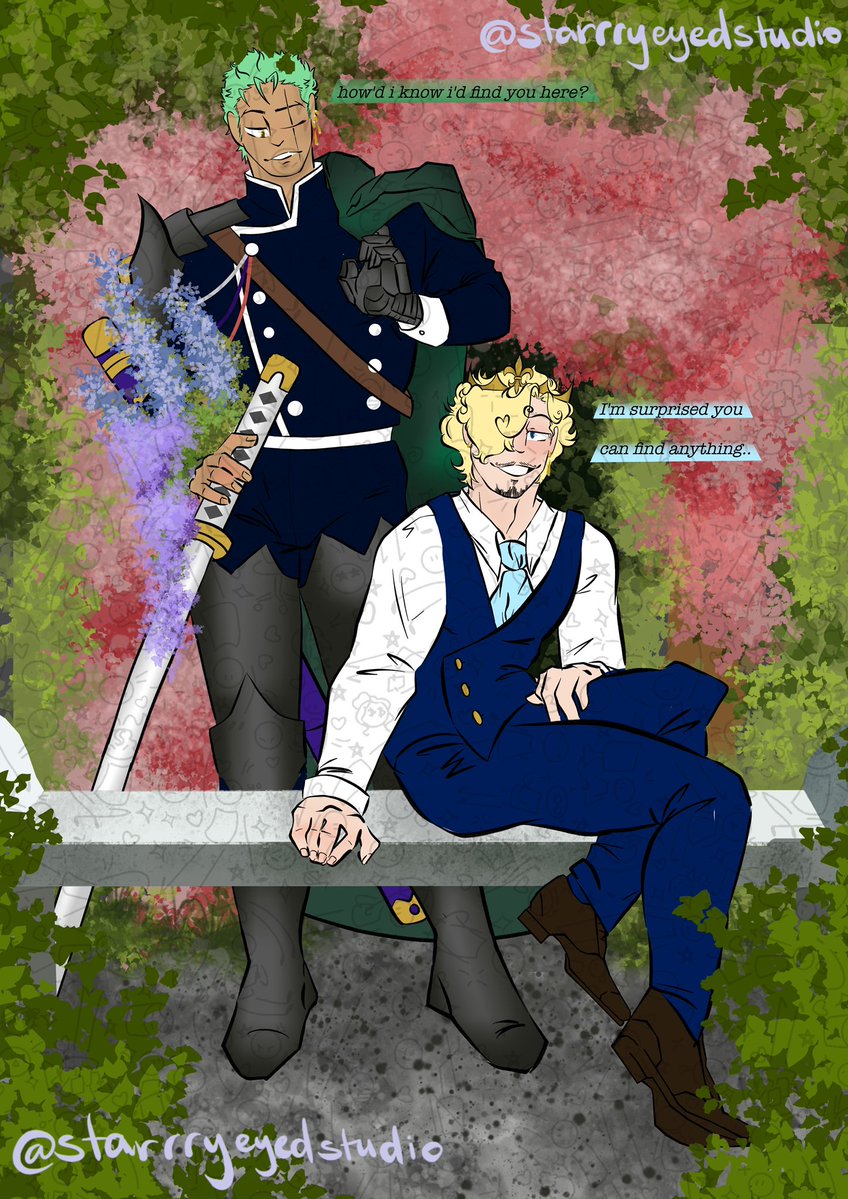 Happy Valentine's Day!💕✨
#zsvdayexchange2026 for Saniae 
<a href="/ZS_VDayExchange/">ZS Valentines Day Exchange 💌</a>
#sanzo #onepiece