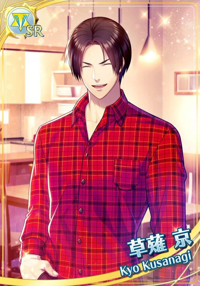 Kyoshrine's tweet image. Kyo Kusanagi on San Valentine's event in KOFg.

#KOFg #Kyokusanagi