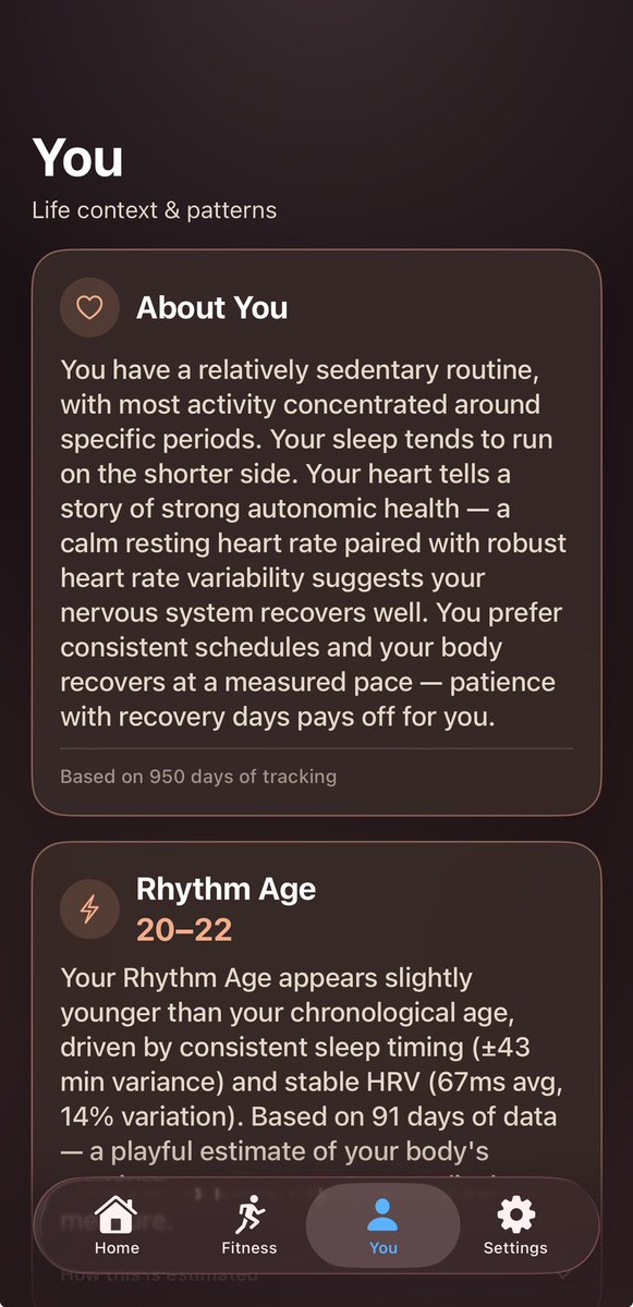 AeraHealth's tweet photo. Your Apple Watch collects thousands of health data points every night.
You see almost none of them explained.
Aera changes that — sleep, recovery, stress insights that stay 100% on your device. No cloud. No accounts. No anxiety.
Launching March on iOS. https://t.co/2Lpz25oCdx