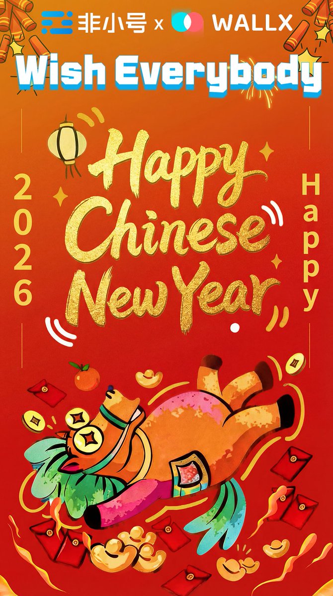 wallxofficial's tweet photo. Eve of the Horse year. 🐎
Old cycles end, new momentum begins. In 2026, we don't just walk; we gallop through every wall.
Tonight, recharge your psychological energy. Tomorrow, we ride the trend.
马到成功 (Instant Success) to all WALLXers. 🧧
#WALLX #CNY2026 #Web3 #LNB https://t.co/9tHOfc3Nct