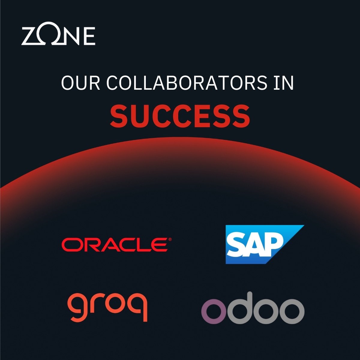 ZoneDigSolution's tweet photo. ZONE collaborates with leading global technology providers — Oracle, SAP, Grog, and Odoo — to deliver integrated, secure, and scalable enterprise solutions.

Together, we empower organizations with proven platforms, deep expertise, and future-ready digital capabilities. https://t.co/ByPTGVB7eT