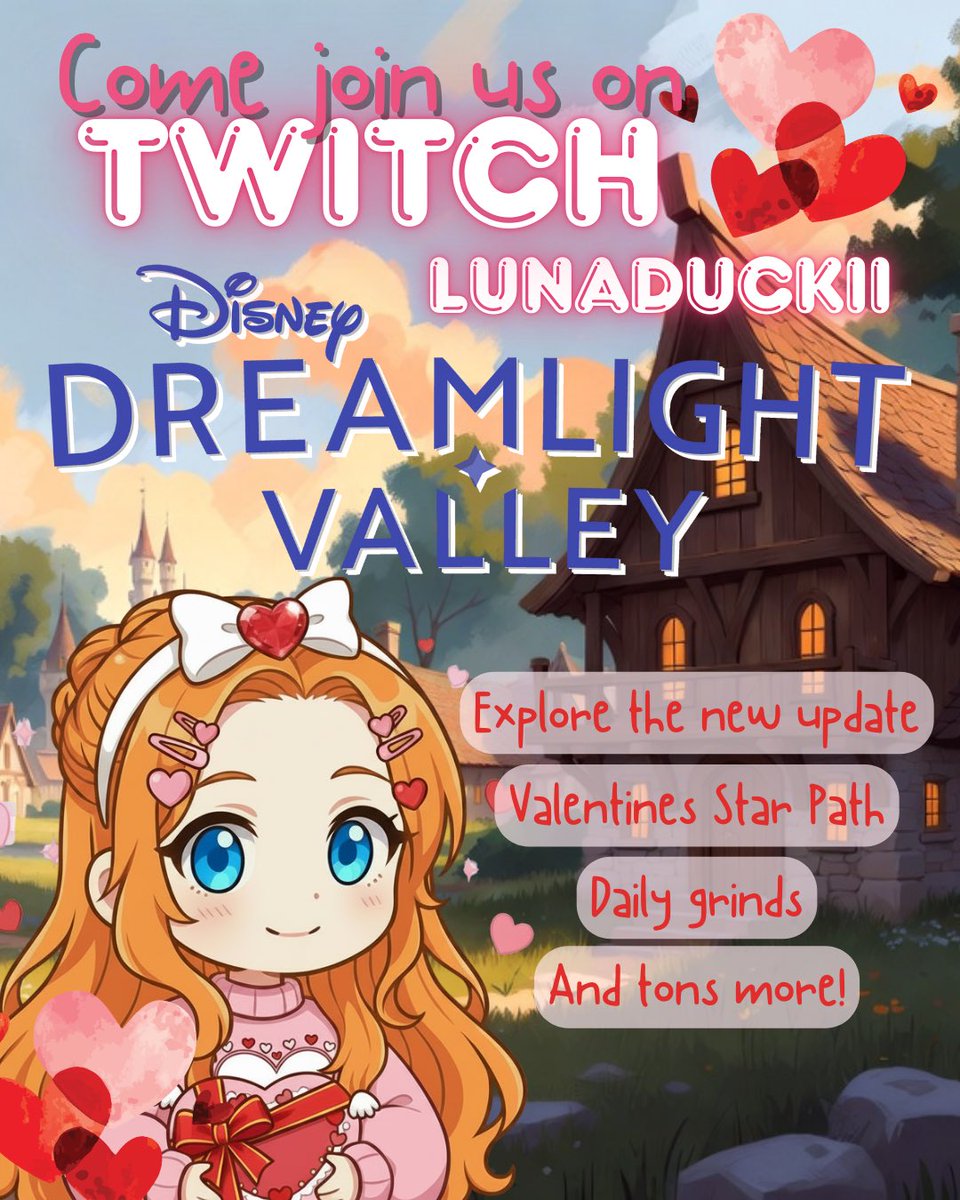 We are now live! Come join me on Twitch! twitch.tv/lunaduckii ❤️