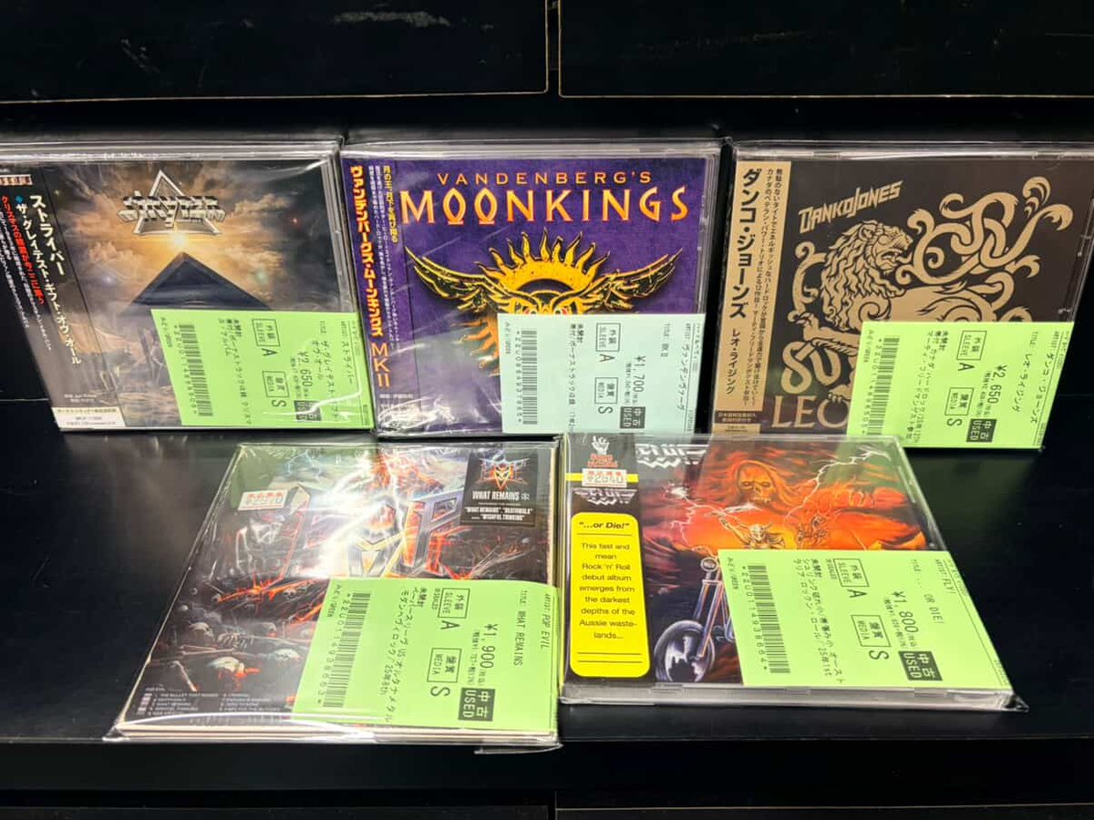 新着中古情報💿】 HARD ROCK/HEAVY METAL、JAPANESE METALの中古CDが