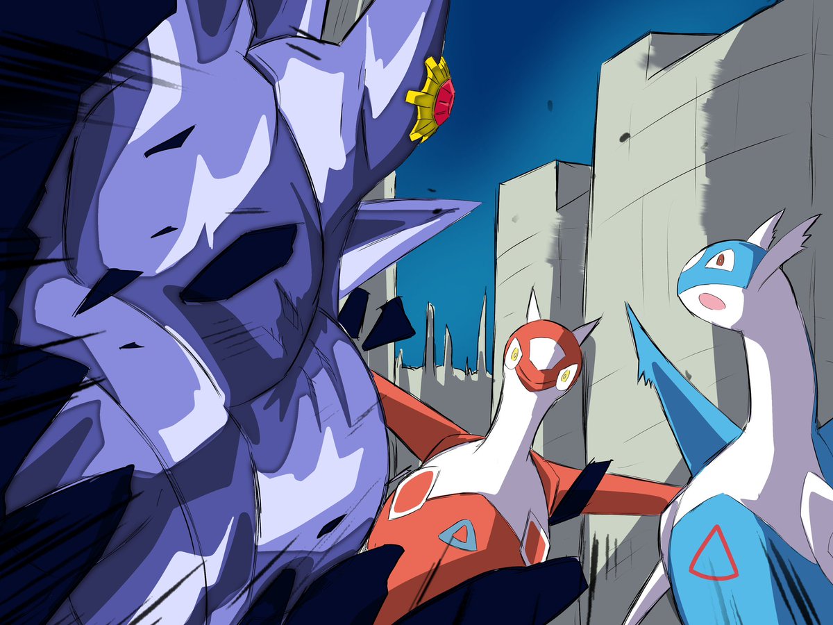 ラティオス&ラティアスVS伝説の超メガスターミー #ポケモンZA #ブロリー
