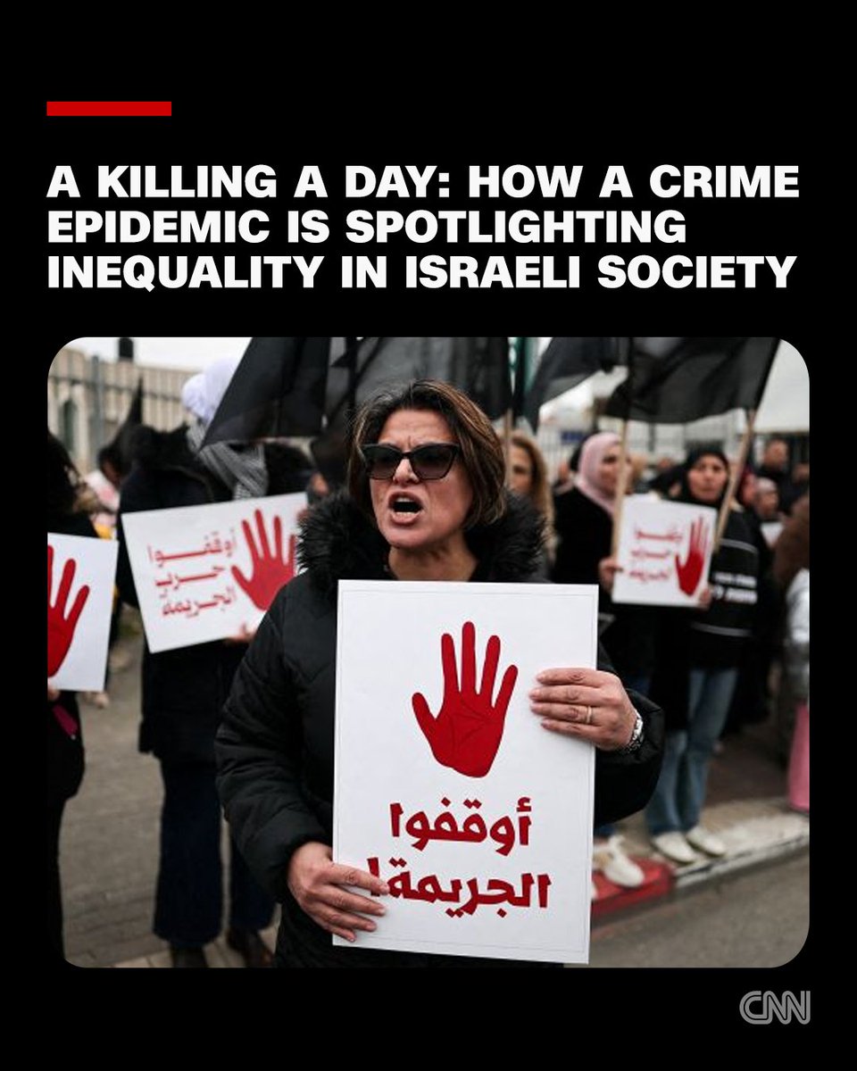 CNN's tweet photo. A mother shot dead outside a supermarket. A man killed after leaving a mosque. A doctor gunned down while treating patients. 

These shocking cases are no longer anomalies: they are the toll of a violent crime epidemic sweeping across Israel. https://t.co/CSK6Ki7Pmr https://t.co/Ga4x4sT1Ra