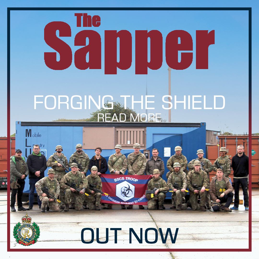 Forging the Shield 🛡️ 64 HQ &amp; Support Squadron continues to strengthen C-CBRN readiness through demanding training, specialist skills, and operational excellence. Read the full article in The Sapper.
sappermag.com/forging-the-sh…

#CBRN #SapperMag #RoyalEngineers
